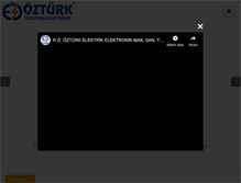 Tablet Screenshot of ozturkelektrik.com